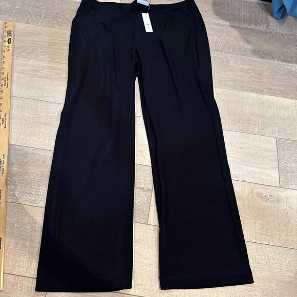 CHICO'S WOMENS BLACK TRAVELERS NO TUMMY BLACK PANTS 3R - Picture 1 of 9